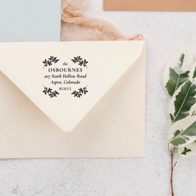 Elegant The Family Name Berry Greenery Rubber Stamp (Creator Uploaded)