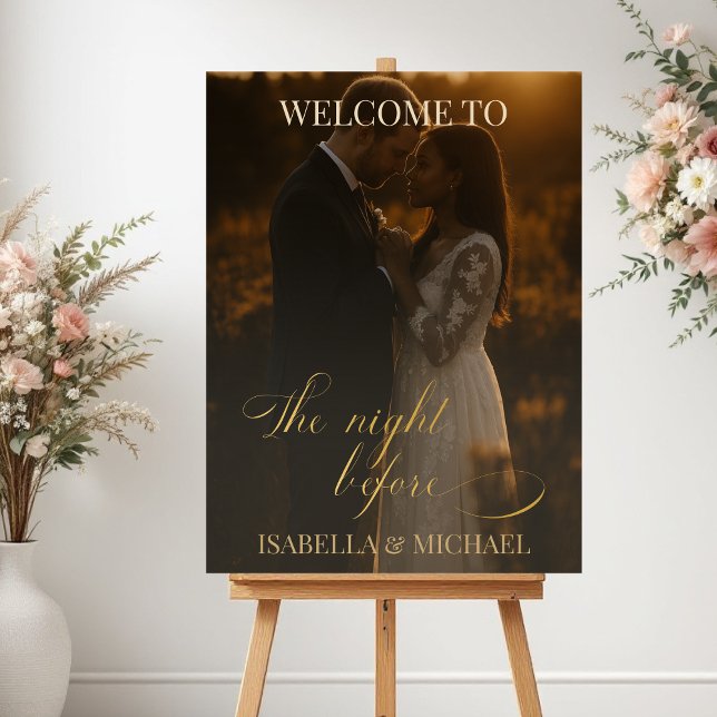 Elegant The Night Before Rehearsal Dinner Poster (Creator Uploaded)