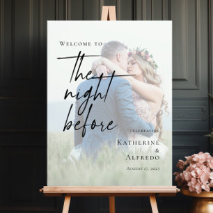 Elegant The Night Before Rehearsal photo welcome Poster