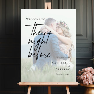 Elegant The Night Before Rehearsal photo welcome Poster