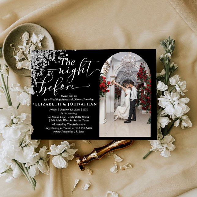 Elegant The Night Before Wedding Rehearsal Dinner Invitation (Creator Uploaded)