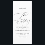 Elegant The Wedding Modern Calligraphy Wedding Programme<br><div class="desc">Elegant The Wedding Modern Calligraphy Wedding Program</div>