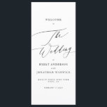 Elegant The Wedding Modern Calligraphy Wedding Programme<br><div class="desc">Elegant The Wedding Modern Calligraphy Wedding Program</div>