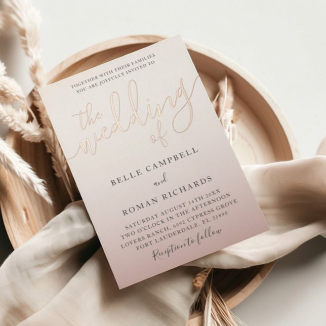 Elegant The Wedding Of  Rose Gold Calligraphy  (Creator Uploaded)
