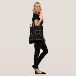 Elegant Three Wise Men Following Star   Minimalist Tote Bag