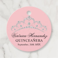 Elegant Tiara Pink Spanish Quinceañera Quince