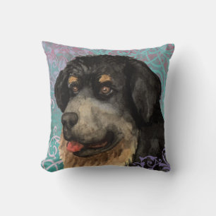 Elegant Tibetan Mastiff Throw Pillow