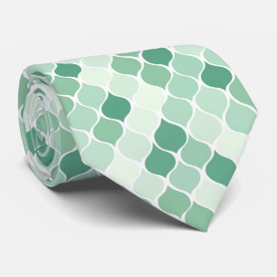 Elegant Tie with Subtle Mint Pattern