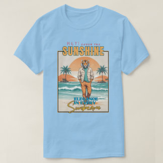 Elegant Tiger on the Beach T-Shirt