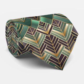 Elegant tiled Art Deco pattern Tie