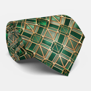 Elegant tiled Art Deco pattern Tie