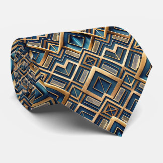 Elegant tiled Art Deco pattern Tie