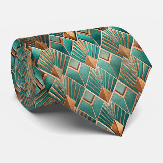 Elegant tiled Art Deco pattern Tie