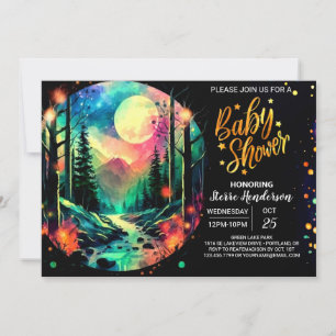 Elegant Timberland Whimsical Adventure Baby Shower Invitation