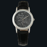 Elegant Time Quote Ornate Floral Watch<br><div class="desc">Leo Tolstoy time quote "There is only one important time and it is now" frame with elegant floral.</div>