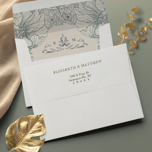 Elegant Timeless Pimpernel William Morris Envelope