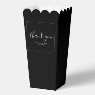 Elegant Timeless Wedding Thank You Personalized Favour Box