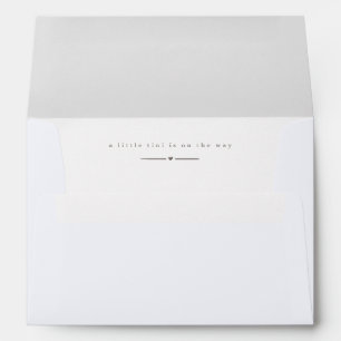 Elegant Tini One Pink Martini Girl Baby Shower Envelope