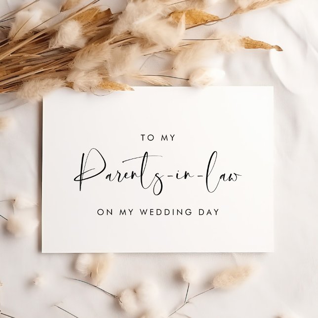 Elegant To my parents in law  wedding day card (Creator Uploaded)