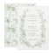 Elegant Toile French Sage Green Floral Wedding