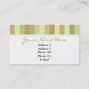 Elegant Top Stripes Business Card