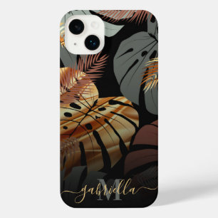 Elegant Topical Leaves iPhone 14 Plus Case