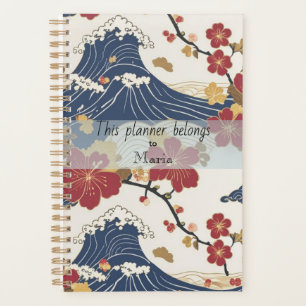 Elegant Traditional Japanese Kimono Pattern Planner