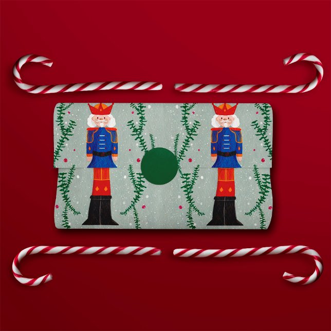 Elegant Traditional Merry Christmas Nutcracker Tissue Paper (Creator Uploaded)