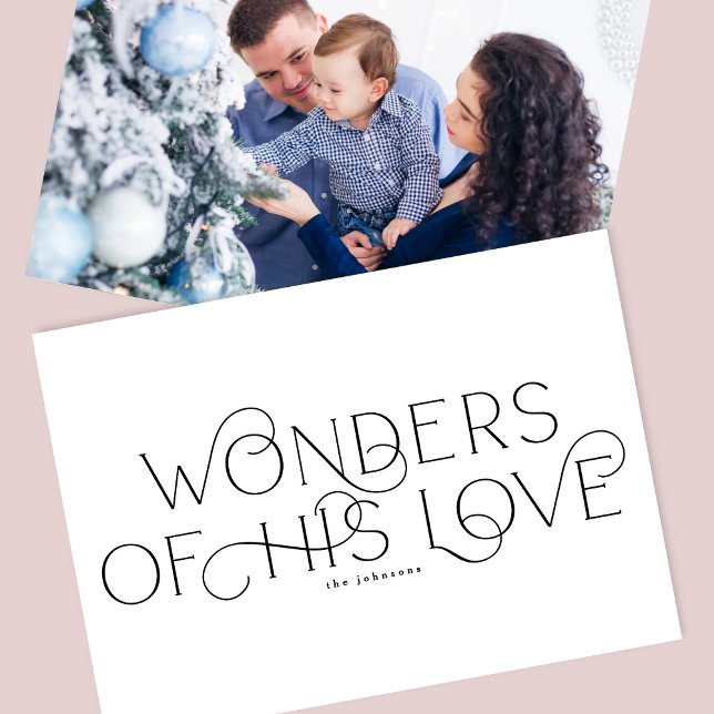 Elegant Traditional One Photo Typography Religious Holiday Card (Creator Uploaded)