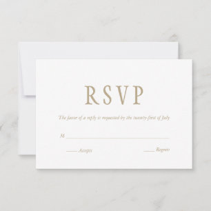 Elegant Traditional RSVP Card
