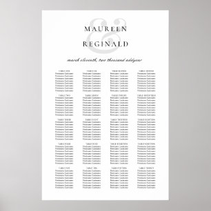 Elegant Traditional Wedding Seating Chart