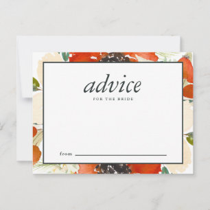 Elegant Traditions Floral Advice for the Bride Card
