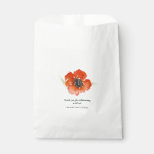 Elegant Traditions Watercolor Floral Wedding Favour Bags