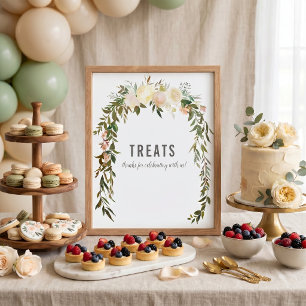 Elegant Treats Table Rose Baby Sprinkle Shower Poster