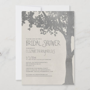 Elegant Tree Branches Bridal Shower Invitations
