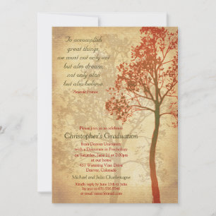 Elegant Tree Graduation Invitation