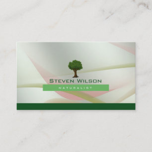 Elegant Tree Green Nature Lawn Garden Landscape Business Card