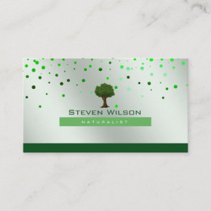 Elegant Tree Green Nature Lawn Garden Landscape Business Card
