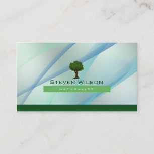 Elegant Tree Green Nature Lawn Garden Landscape Business Card