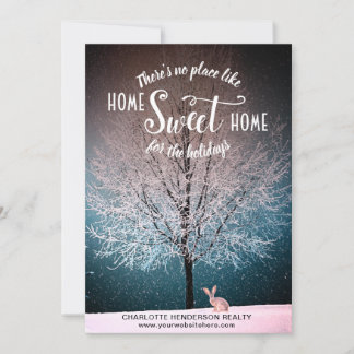 Elegant Tree Home Sweet Home Christmas Holiday Card