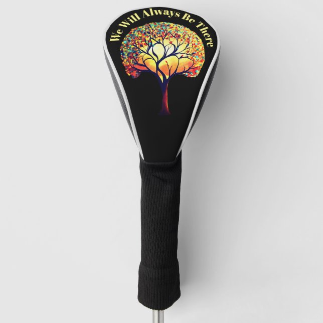 Elegant Tree of Life Design - Golf Head Cover (Front)