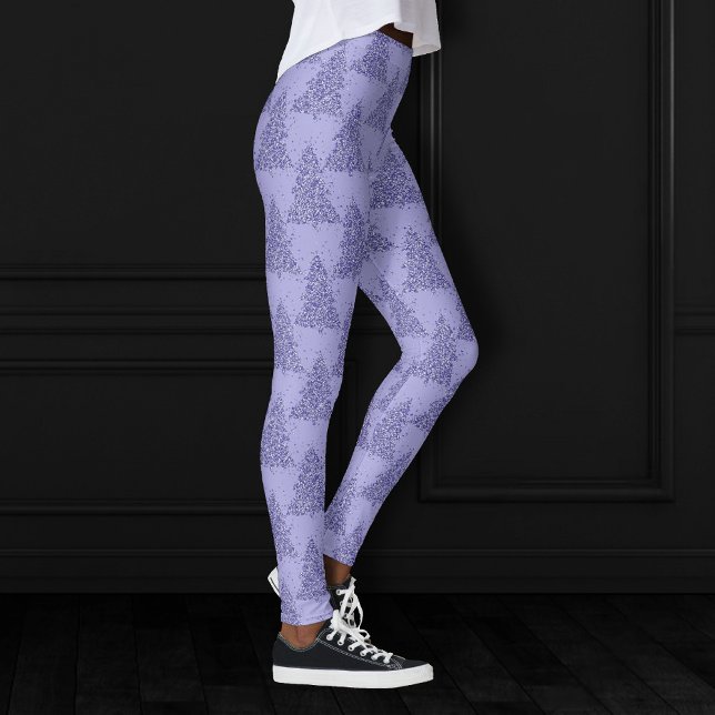 Elegant Tree Pattern | Charming Lavender Christmas Leggings (Creator Uploaded)