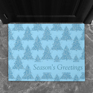 Elegant Tree Pattern   Dusty Mauve Pink Custom Doormat