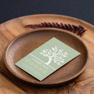Elegant Tree Yoga Instructor Class Pass Loyalty
