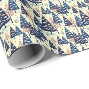 Elegant Trees Wrapping Paper