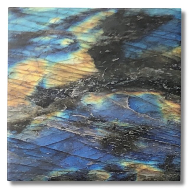 Elegant Trendy Chic Labradorite Crystal Stone Tile (Elegant Trendy Chic Labradorite Crystal Stone Ceramic Tile)