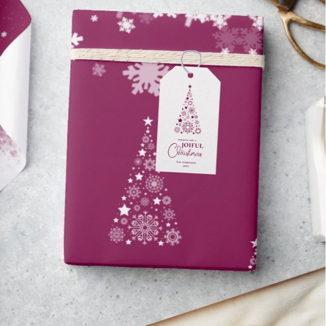 Elegant Trendy Christmas Magenta wrapping paper (Creator Uploaded)