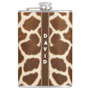 Elegant Trendy Cow Faux Leather Collection Hip Flask
