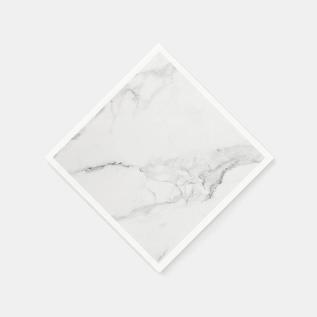 Elegant Trendy Marble Stylish and Modern Napkin (Corner)