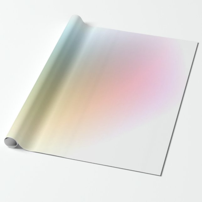 Elegant Trendy Modern Colourful Template Wrapping Paper (Unrolled)